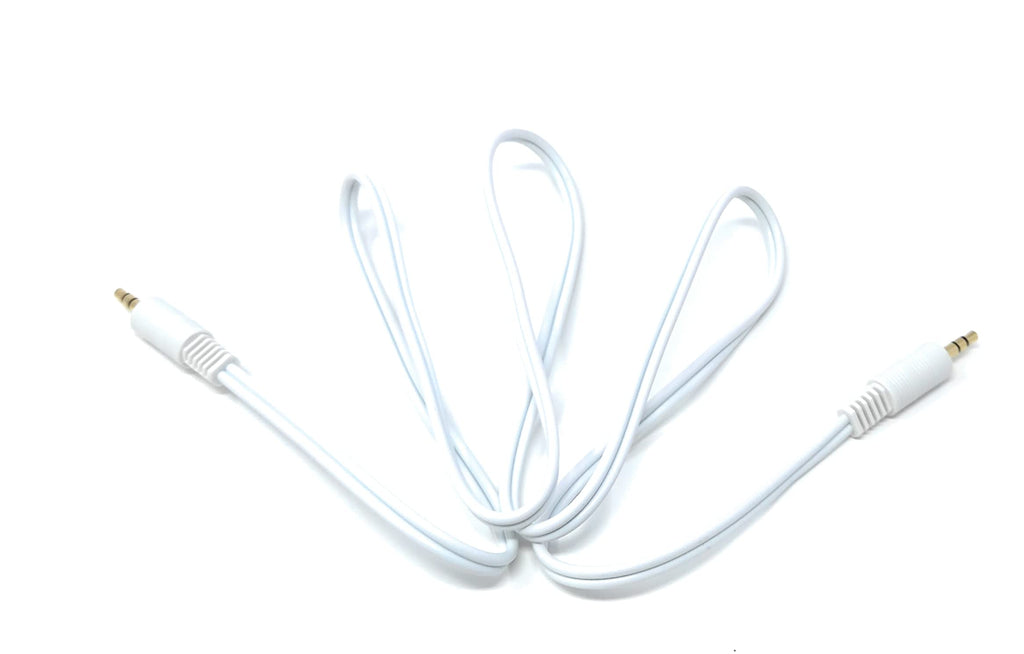 DRUT 3.5mm to 3.5mm Stereo Audio AUX Cable Gold Connectors, Small 3 pin Jack to Jack Speaker Lead