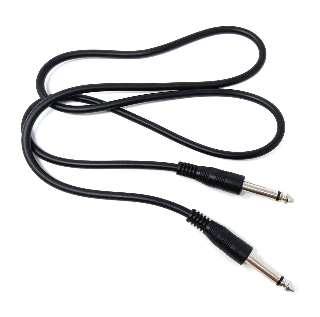 DRUT 6.35mm 1/4" TS Mono Jack to Jack Plug Lead for Guitar, Amplifiers, Music Instruments, Speakers, Microphone Cable