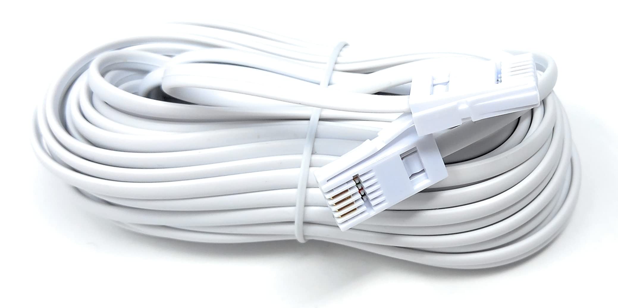 DRUT BT to BT 4 Wire 431A Male to Male Plug Telephone Flat Cable Lead
