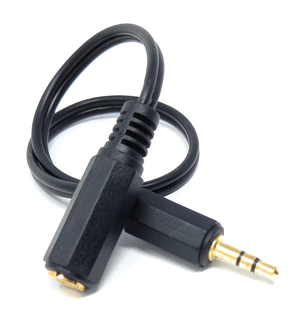 DRUT 3.5mm to 3.5mm Stereo Audio Extension Cable Lead Male to Female Gold Connectors