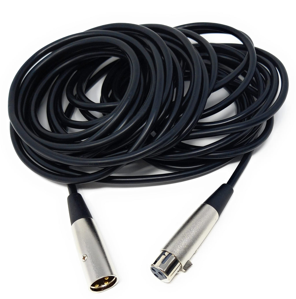DRUT 3 pin XLR Male Plug To XLR Female Socket, Audio Microphone, Mixer, Speaker Lead Cable