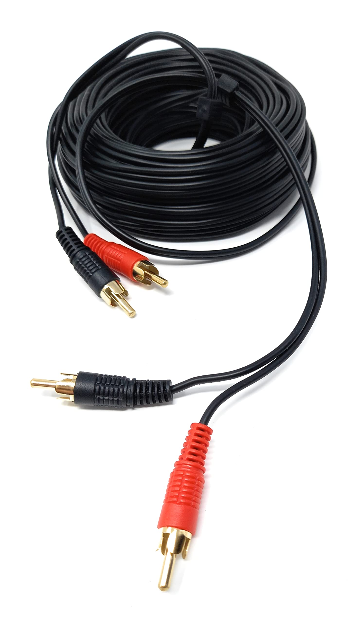 DRUT RCA to RCA Phono Twin Jack to Jack Stereo Audio Cable Lead Cord Compatible With CD/DVD/Amplifier/Hifi/DJ Mixer/Turntable