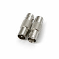 DRUT TV Male Plug to BNC Female Socket Coaxial Adapter Connector, RF Aerial to BNC Converter for CCTV, TV, Video, Radio, and Coaxial Cable Connections