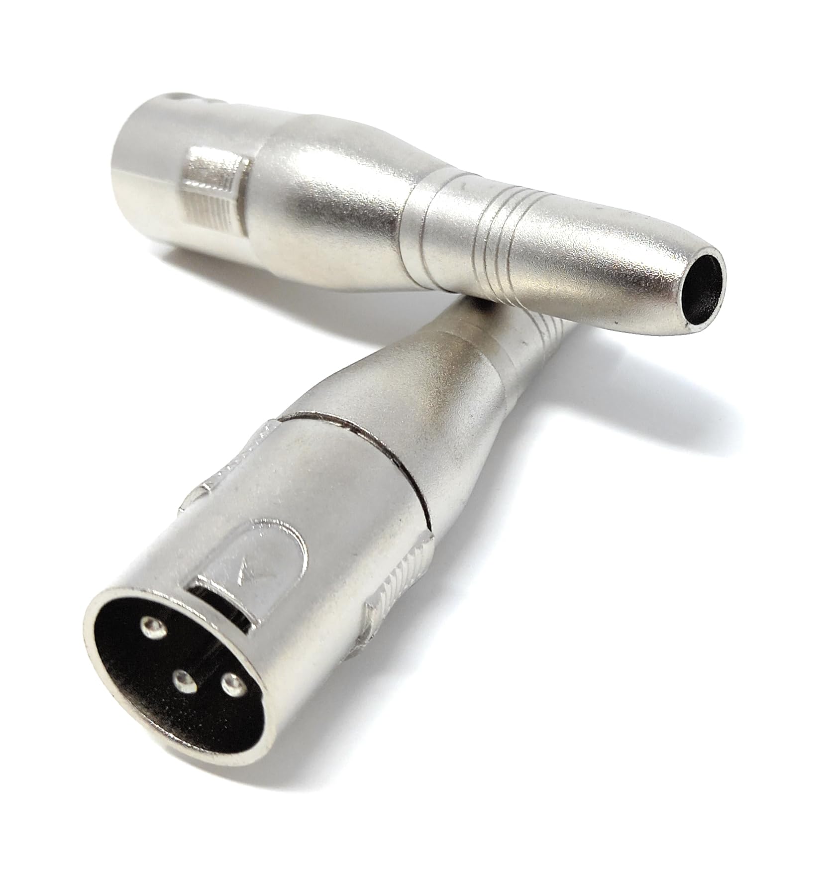 DRUT XLR Male 3 Pins to 6.35mm Mono Jack Socket Cable Microphone Music Instrument Adapter Converter