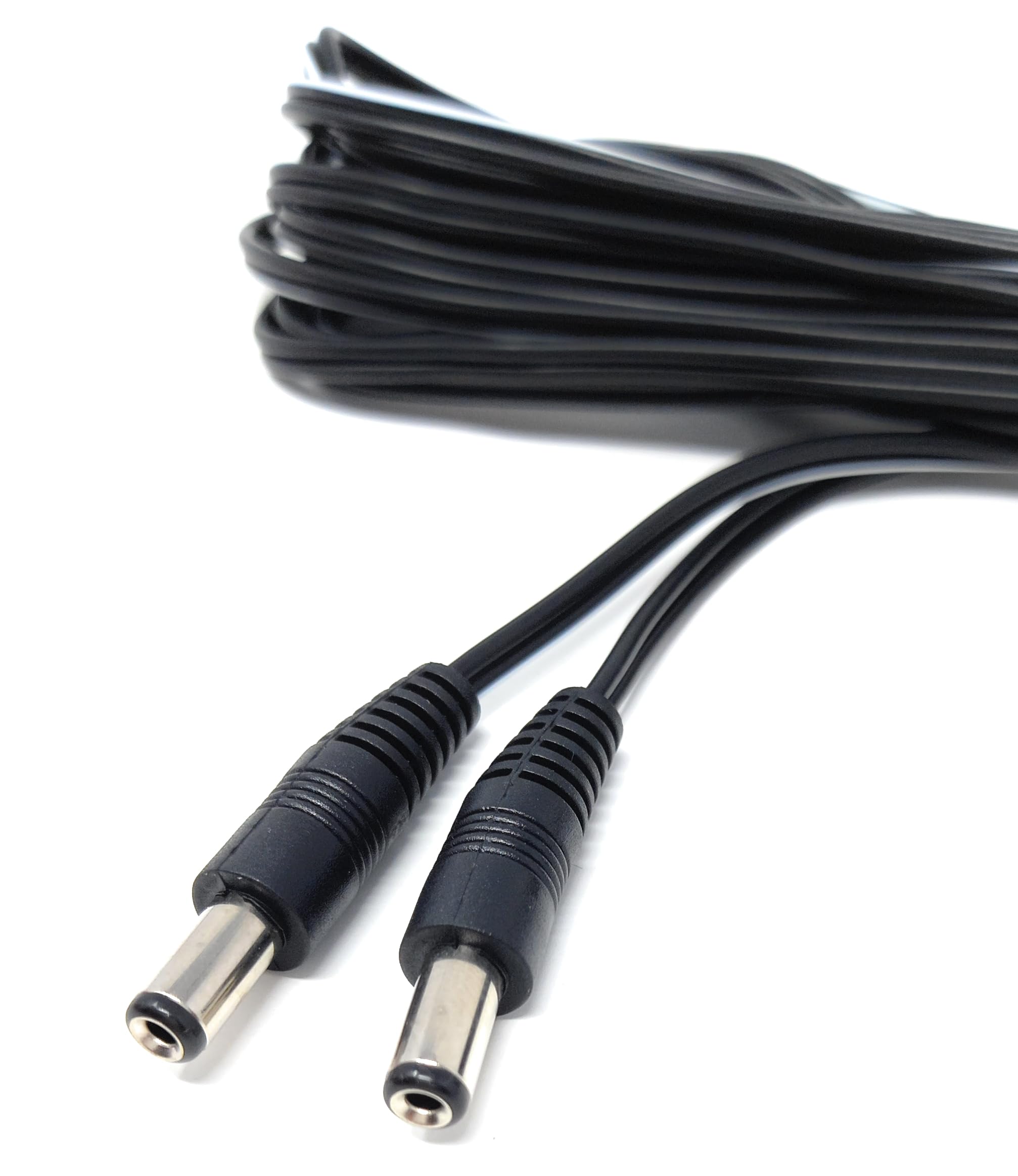 2.1mm x 5.5mm Male to Male DC Connector Lead Power Cable for CCTV Cameras, LED Signs, Solar Powered Devices, Music Instruments