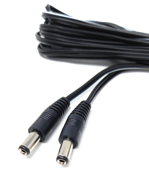 2.1mm x 5.5mm Male to Male DC Connector Lead Power Cable for CCTV Cameras, LED Signs, Solar Powered Devices, Music Instruments