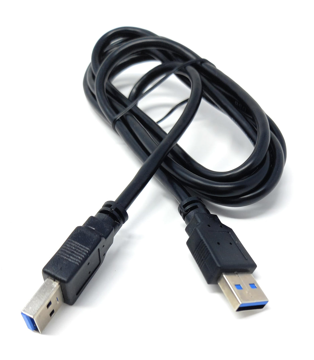 USB to USB 3.0 A Male to Male Lead 5 Gbit/s (625 MB/s), 10 Times Faster Than USB 2.0, SuperSpeed Data Transfer Cable