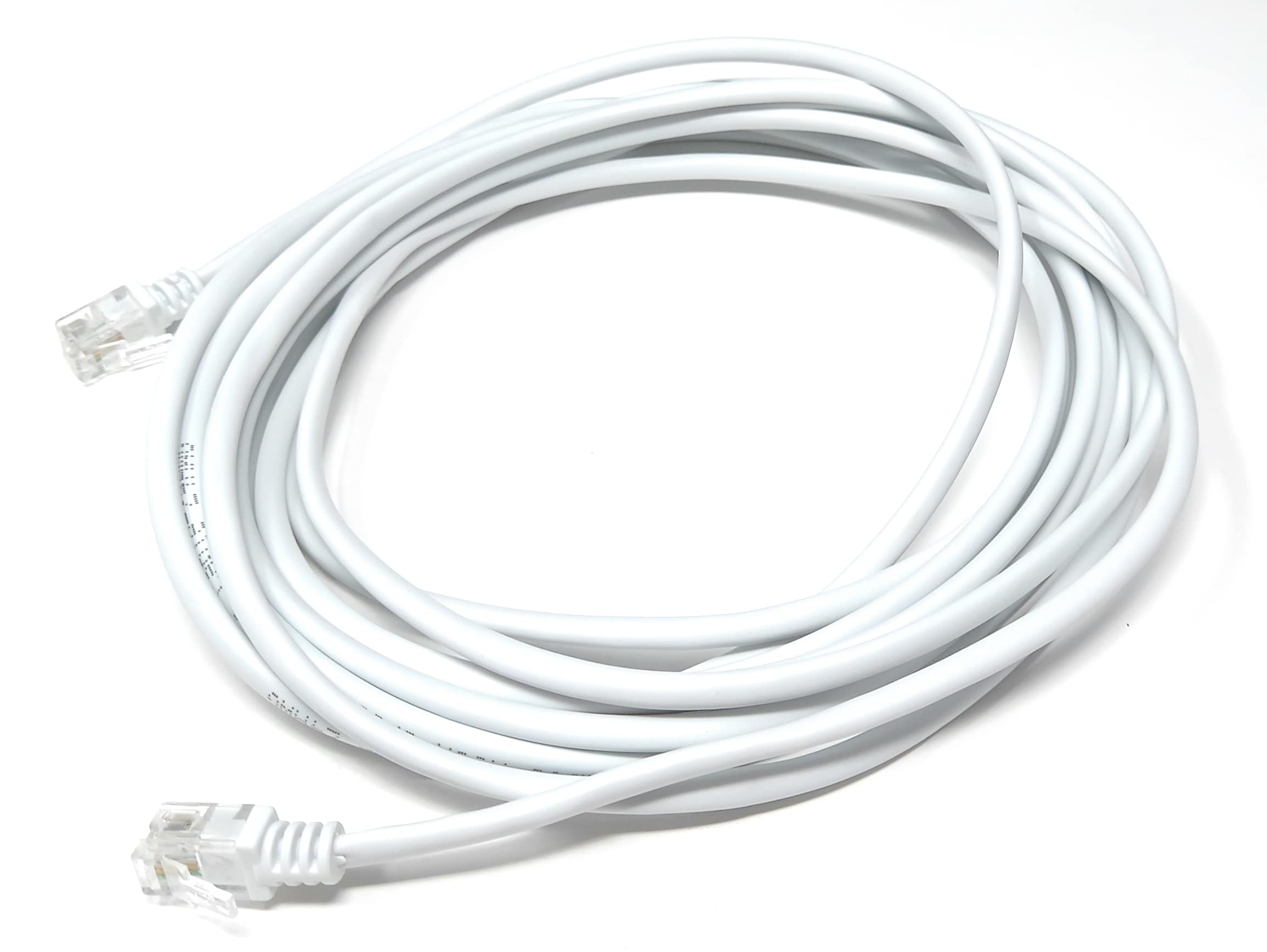 RJ11 to RJ11 ADSL 2 High Speed Broadband Modem Telephone Cable Transmits Data Up to 100 Mbits/sec, 26 AWG Supports Analogue or Digital (DSL/ISDN) Applications