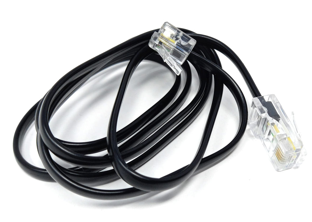 DRUT Flat RJ11 to RJ45 Male to Male 4 wire Broadband, Modem Cable Lead