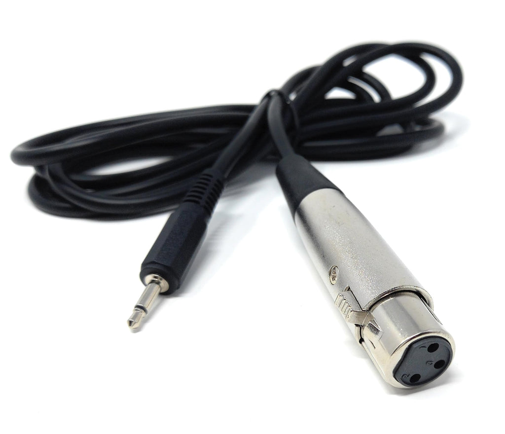 DRUT 3.5mm Mono AUX Jack to XLR Female Socket Microphone Lead Cable