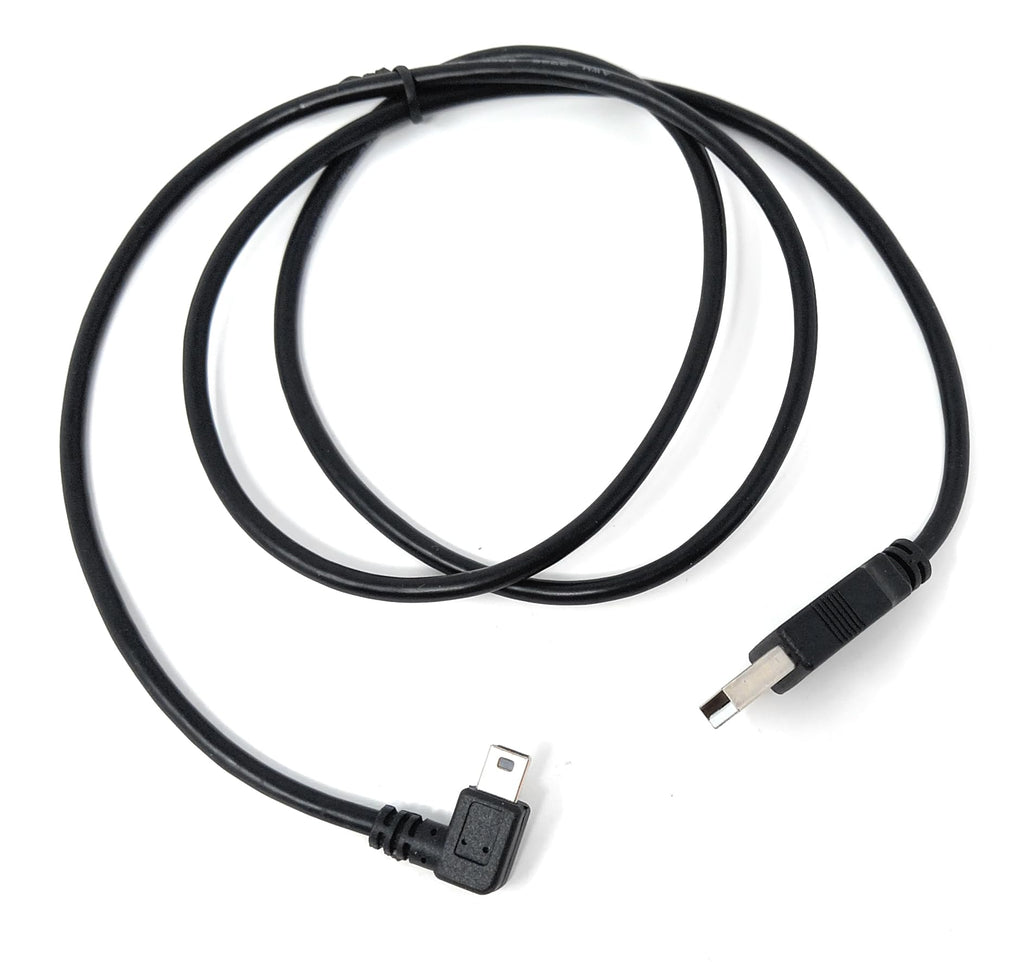 DRUT USB to Mini USB Cable – 90° Right Angle Data Sync & Charging Lead for Dash Cam, Car GPS, DVR, Digital Camera, PS3 Controller, MP3 Player & More