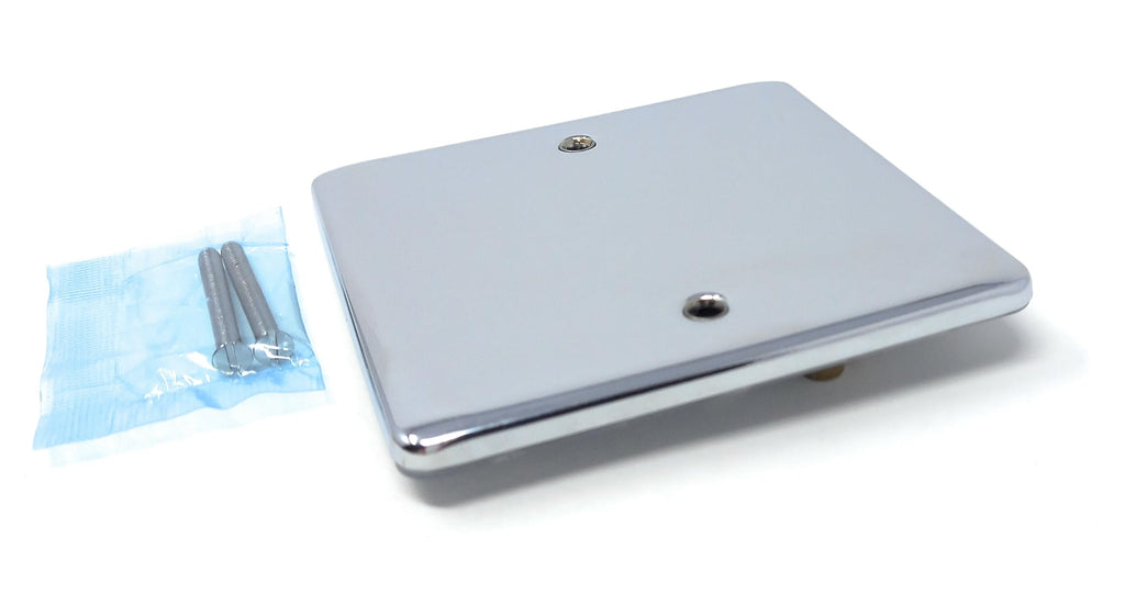 Single Gang Blanking Plate, Wall Faceplate, Cover for Electrical Sockets, Screws Included
