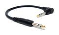 DRUT 6.35mm 1/4" Stereo TRS Male Jack to Right Angled Male Jack, Audio, Music Instrument, Flexible Cable Lead