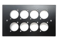 Double Gang Aluminium Wall Plate – D-Series Hole Compatible with Neutrik, HDMI, USB, RJ45, XLR, RCA, BNC 121x86x5mm with Screws