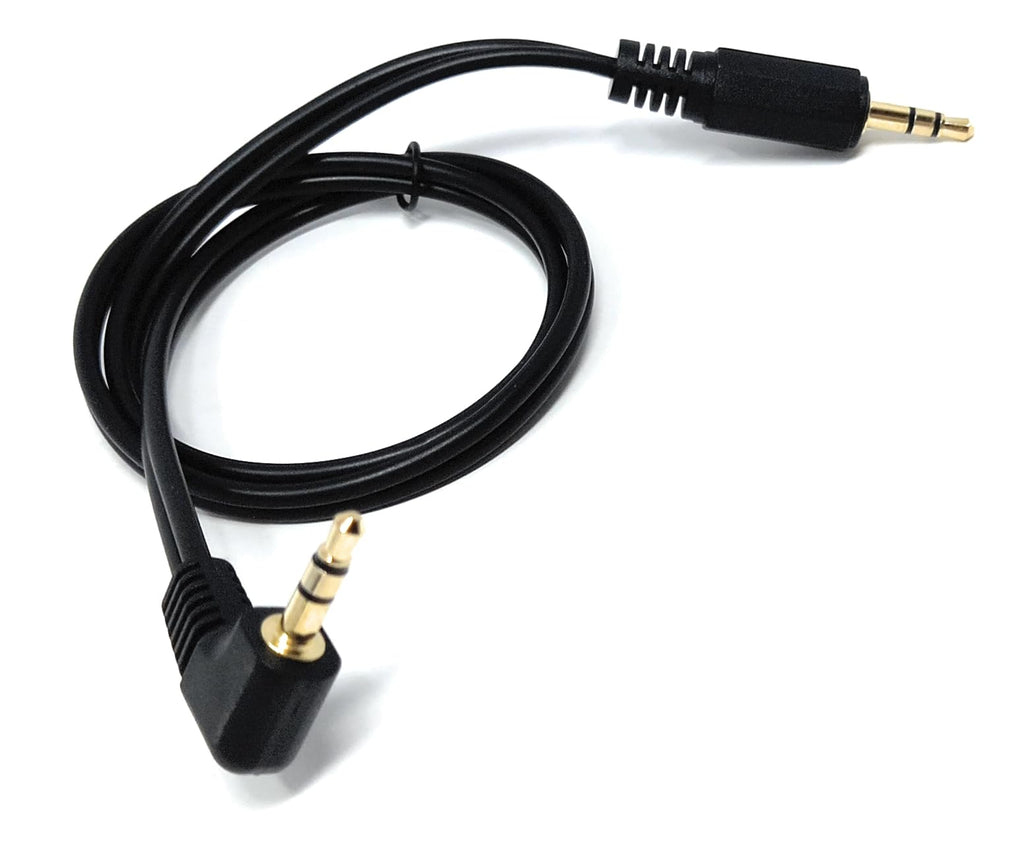 DRUT 3.5mm Right Angle Male Jack to Jack Stereo AUX Audio Lead Cable