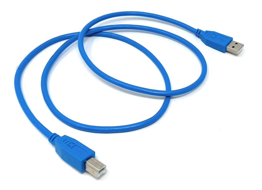DRUT USB B Cable for DJ Controllers & MIDI Devices, Printer Style Lead for Mixers, Turntables, Keyboards, Samplers, Synthesizers, Compatible with Numark, Pioneer, Traktor, Denon, Akai, Serato