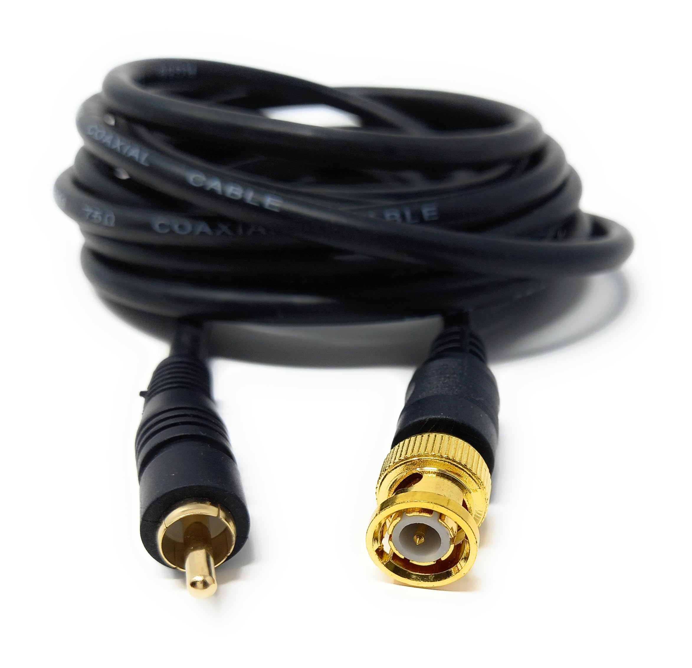 DRUT BNC to RCA Phono Plug CCTV Cameras Coax Male to Male 75R Video Cable Lead
