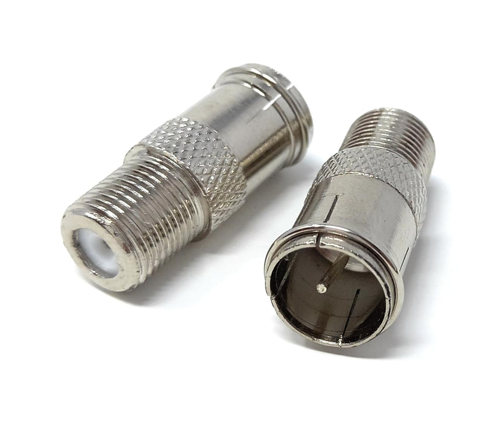 DRUT F-Type Male to F-Type Female Coax Antenna Cable Adapter