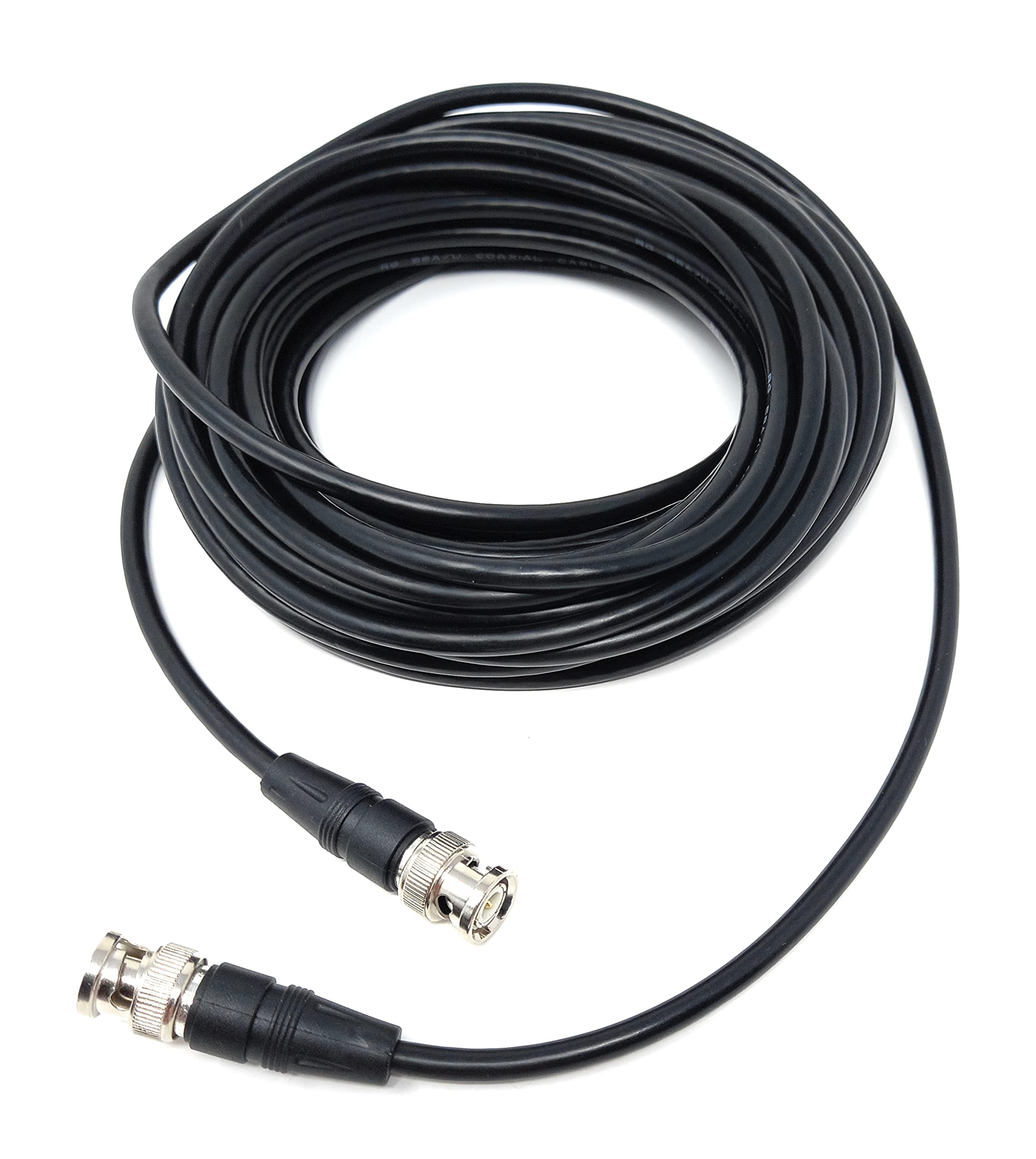 DRUT BNC Male to BNC Male Coax Lead 50 Ohm RG58/58U Coaxial Cable for Analogue and Serial Digital Interface Video Signals and CCTV Camera Equipment