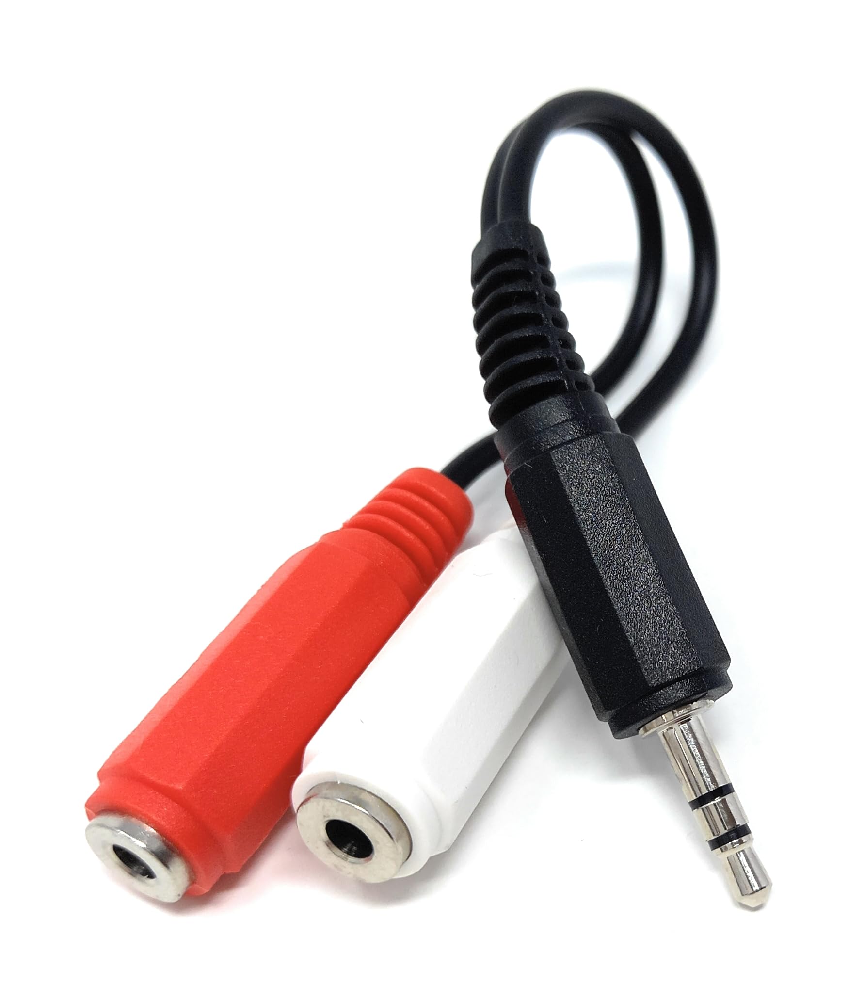 3.5mm Stereo Jack Plug to 2 x 3.5mm Mono Jack Sockets Cable Lead