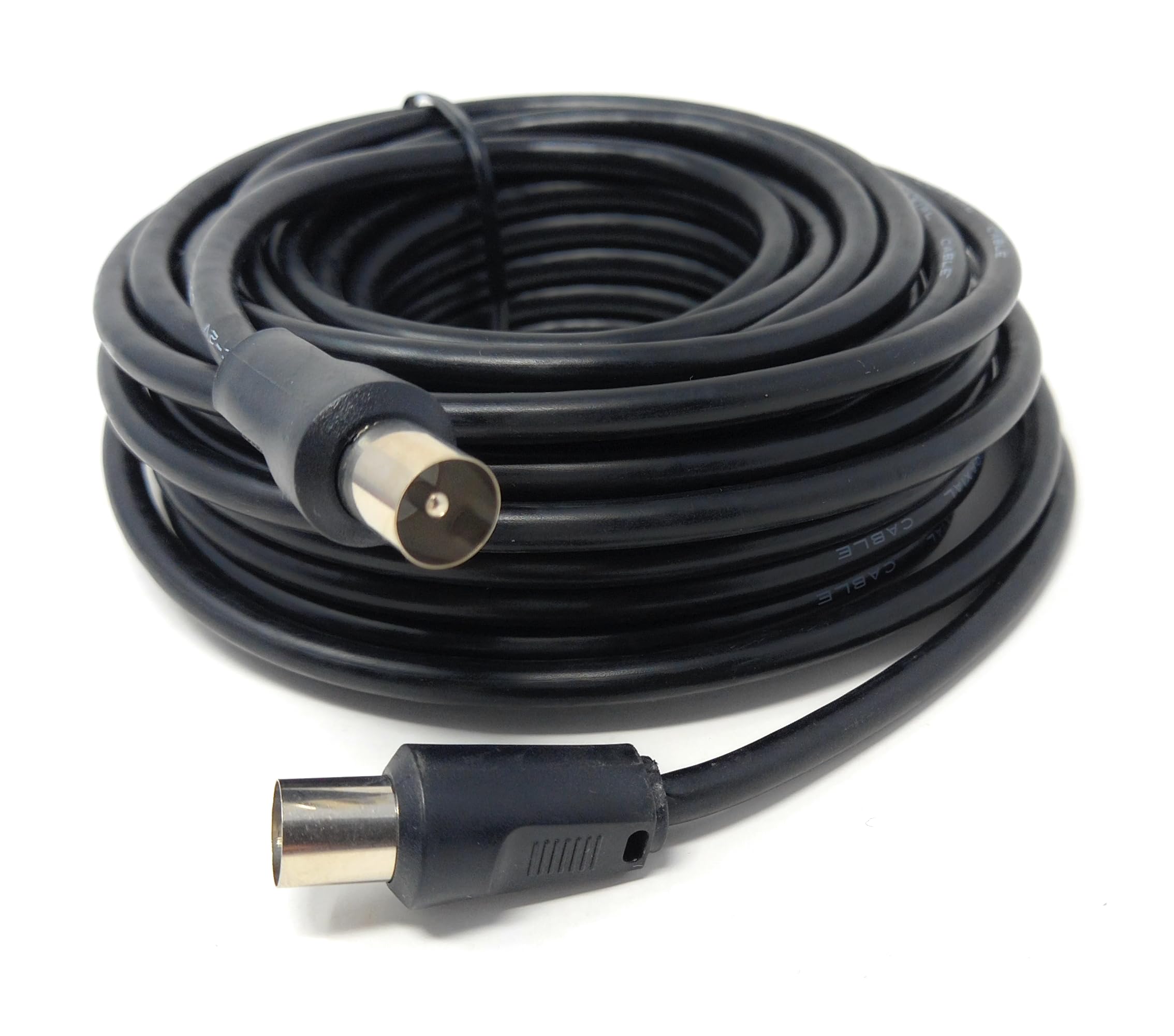DRUT TV Male to Male Plug Coaxial Cable RG6 Aerial Digital Antenna RF Fly Lead Cable