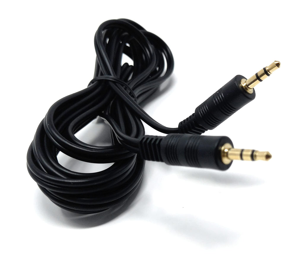 DRUT 3.5mm to 3.5mm Stereo Audio AUX Cable Gold Connectors, Small 3 pin Jack to Jack Speaker Lead
