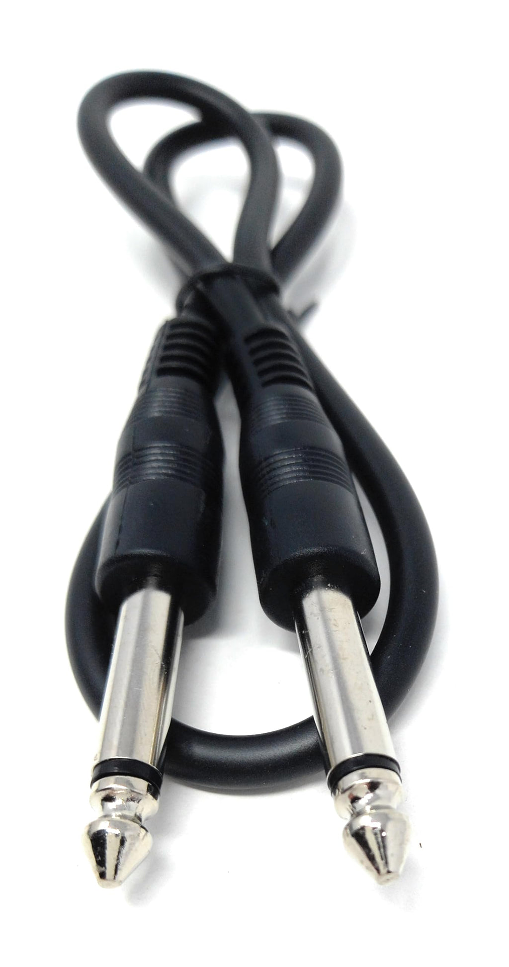 DRUT 6.35mm 1/4" TS Mono Jack to Jack Plug Lead for Guitar, Amplifiers, Music Instruments, Speakers, Microphone Cable