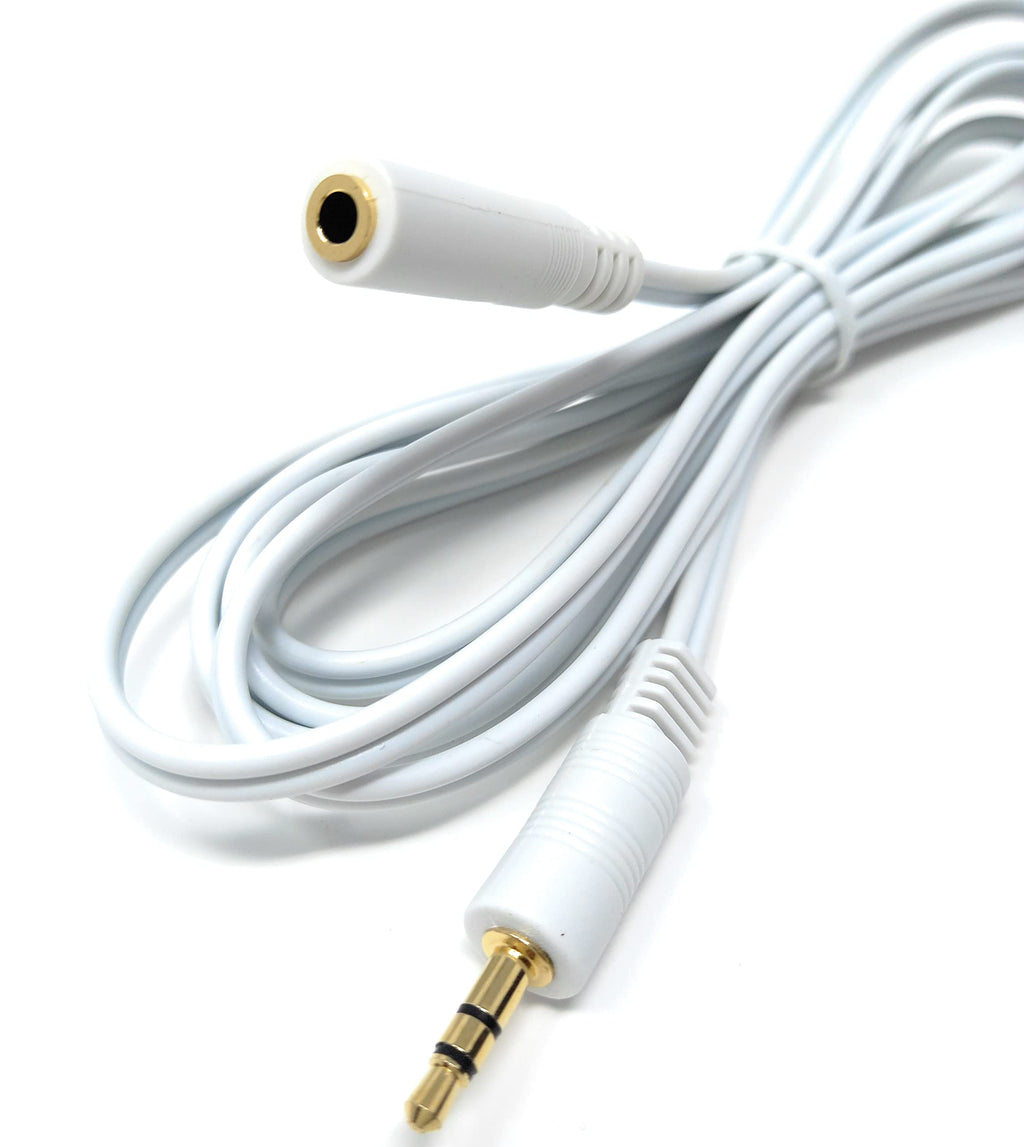 DRUT 3.5mm to 3.5mm Stereo Audio Extension Cable Lead Male to Female Gold Connectors