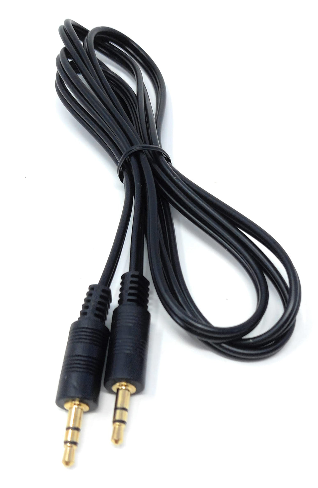 DRUT 3.5mm to 3.5mm Stereo Audio AUX Cable Gold Connectors, Small 3 pin Jack to Jack Speaker Lead