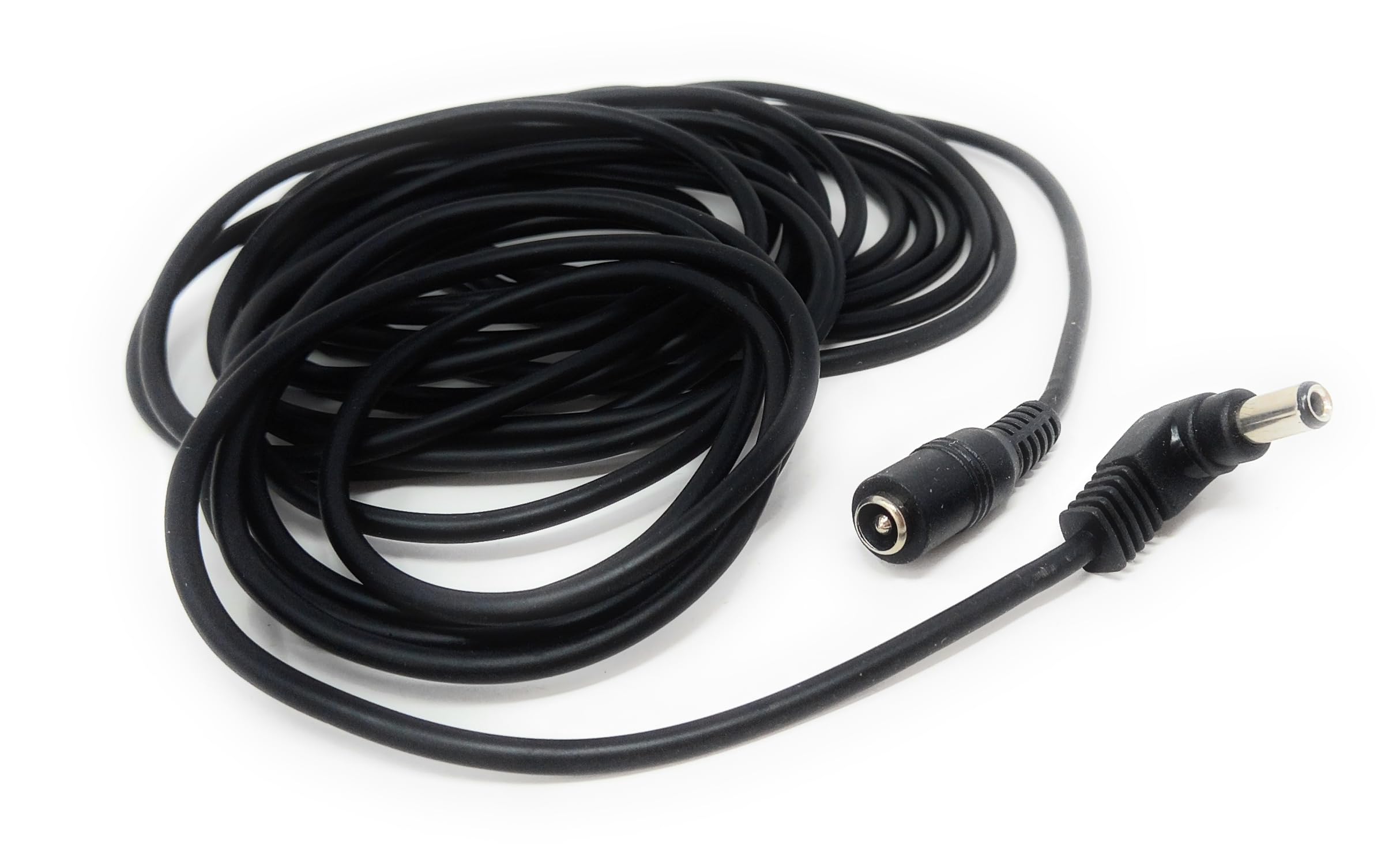 Right Angled 5.5mm x 2.5mm DC Power Extension Cable – Male to Female Adapter for CCTV, LED Signs, Solar-Powered Devices, and More