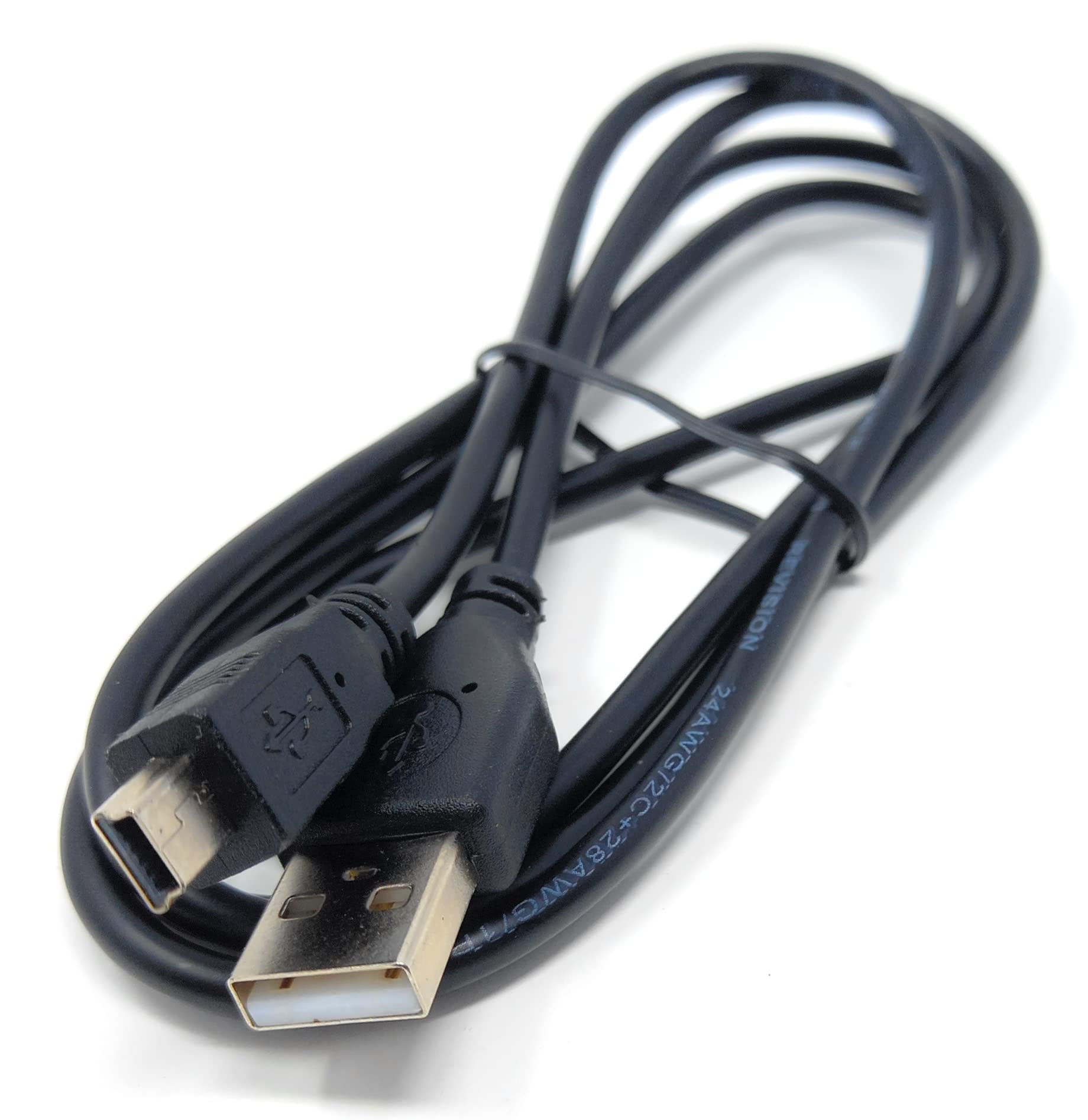 Mini USB to USB 24AWG 2.0 Hi-Speed 2.0 A-Male to Mini-B 5pin Cable Power & Data Lead