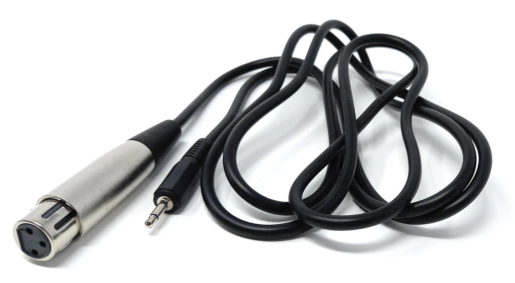 DRUT 3.5mm Mono AUX Jack to XLR Female Socket Microphone Lead Cable