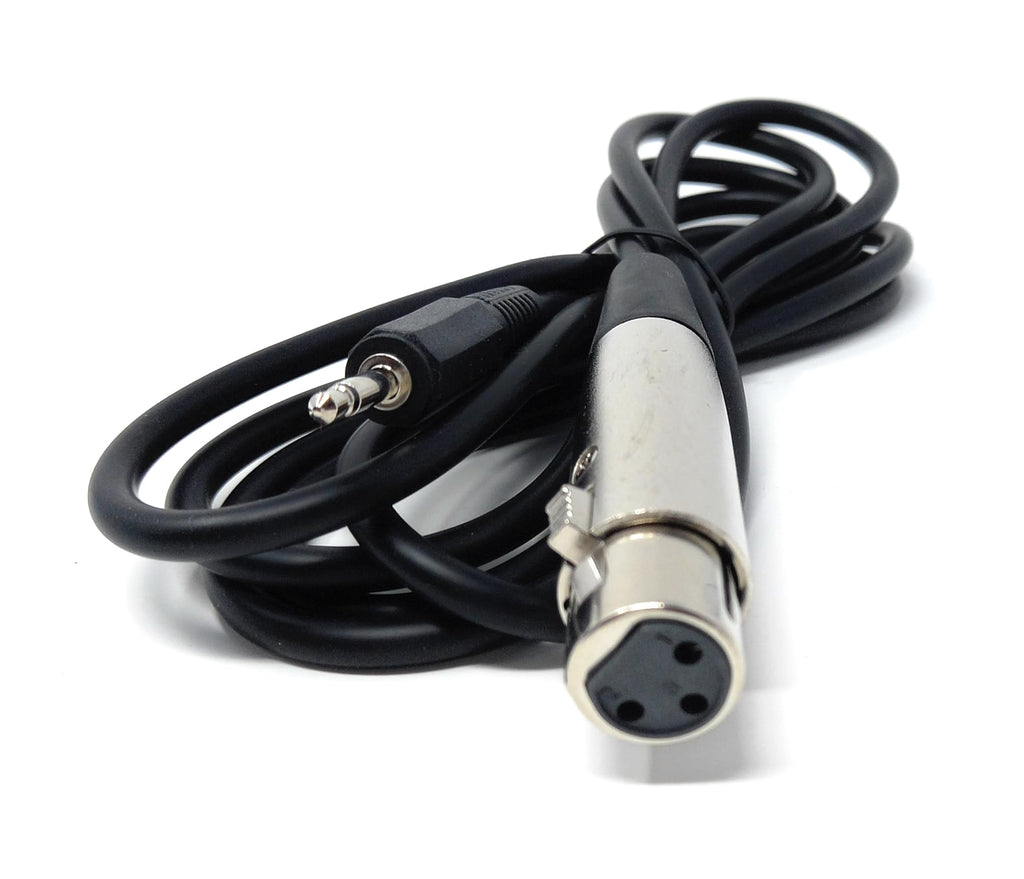 DRUT 3.5mm Mono AUX Jack to XLR Female Socket Microphone Lead Cable