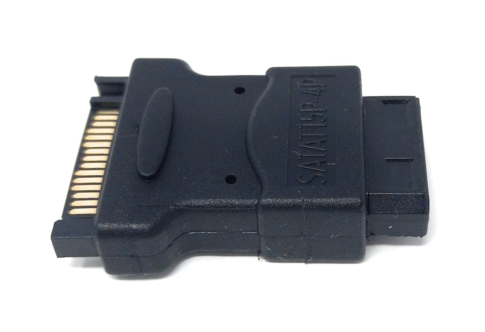 Molex LP4 Power Plug Adapter Cable, 4 Pin Female IDE Molex to Sata 15 Pin Male Adapter Converter for Power HDD, SSD, DVD RW, Hard Drive
