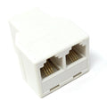RJ11 Telephone Splitter Cable – 1 to 2 RJ11 Y Adapter with 6P4C Plug, Line Expansion Cord for Landline Phone, Fax Machine, Modem, DSL