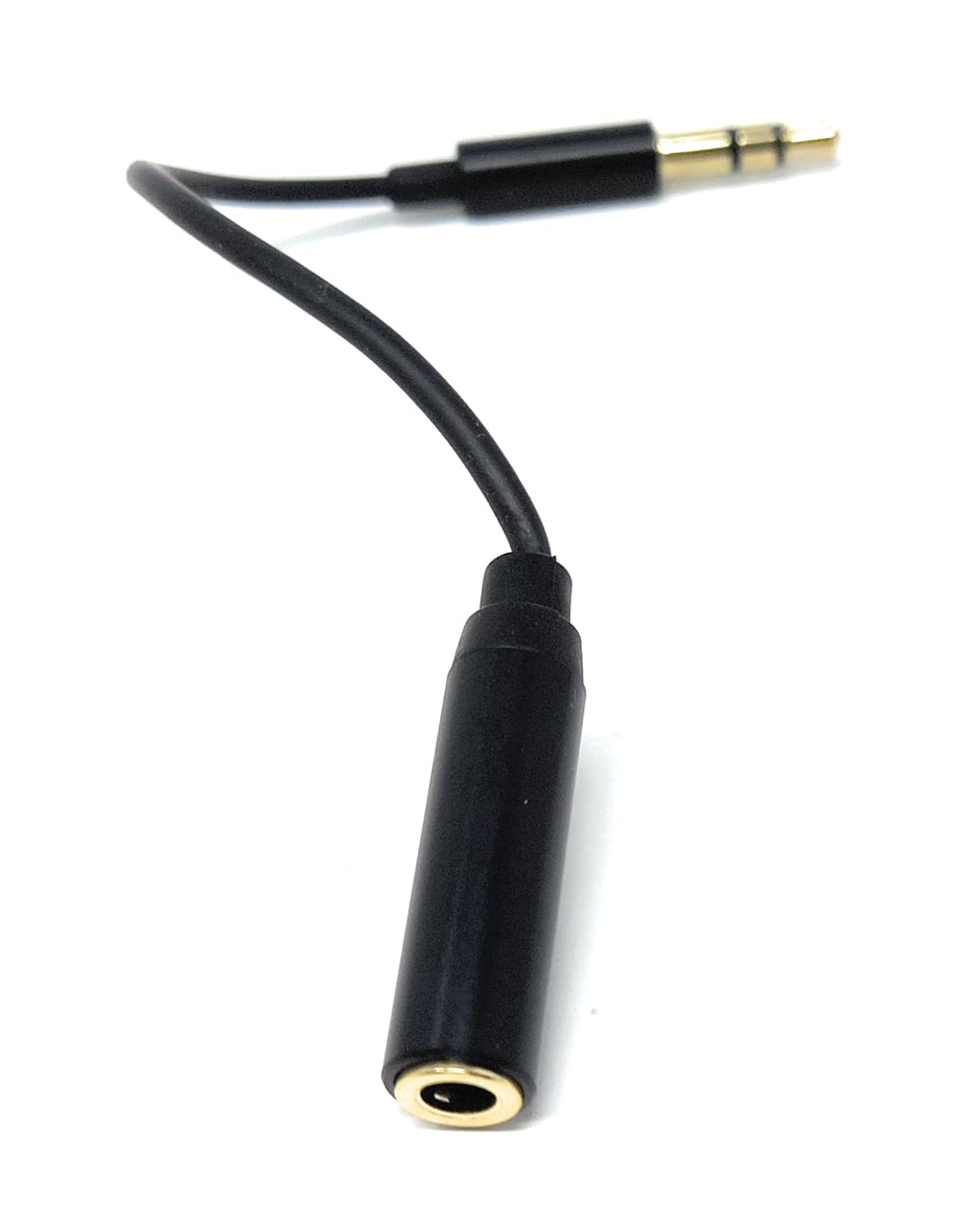 DRUT 3.5mm 3-Pole Male Jack to 4-Pole Female Socket Audio Cable – Microphone & Pin Charger Adapter