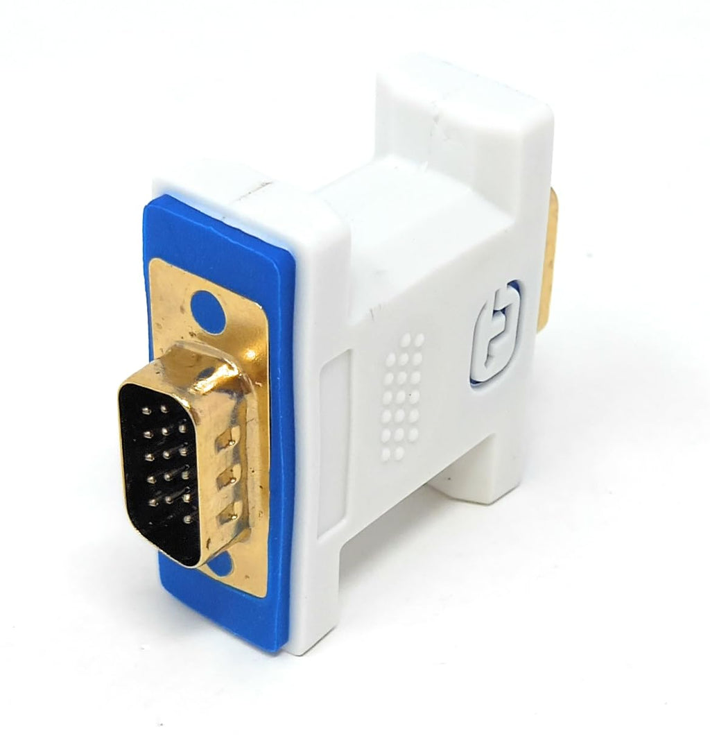 DRUT VGA 15-Pin Male to Male Adapter – SVGA Gender Changer for Monitor, Projector, Graphics Card – Convert Female to Male, Join or Extend VGA Cables