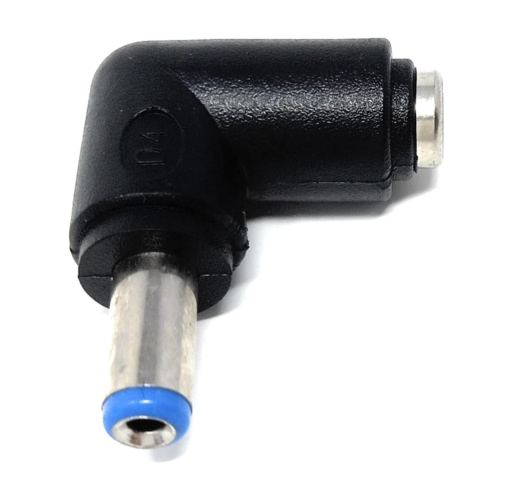 DRUT 5.5mm x 2.1mm Right Angle Adapter DC Power Female to Male Plug for CCTV, LEDs Lights, Music Instruments