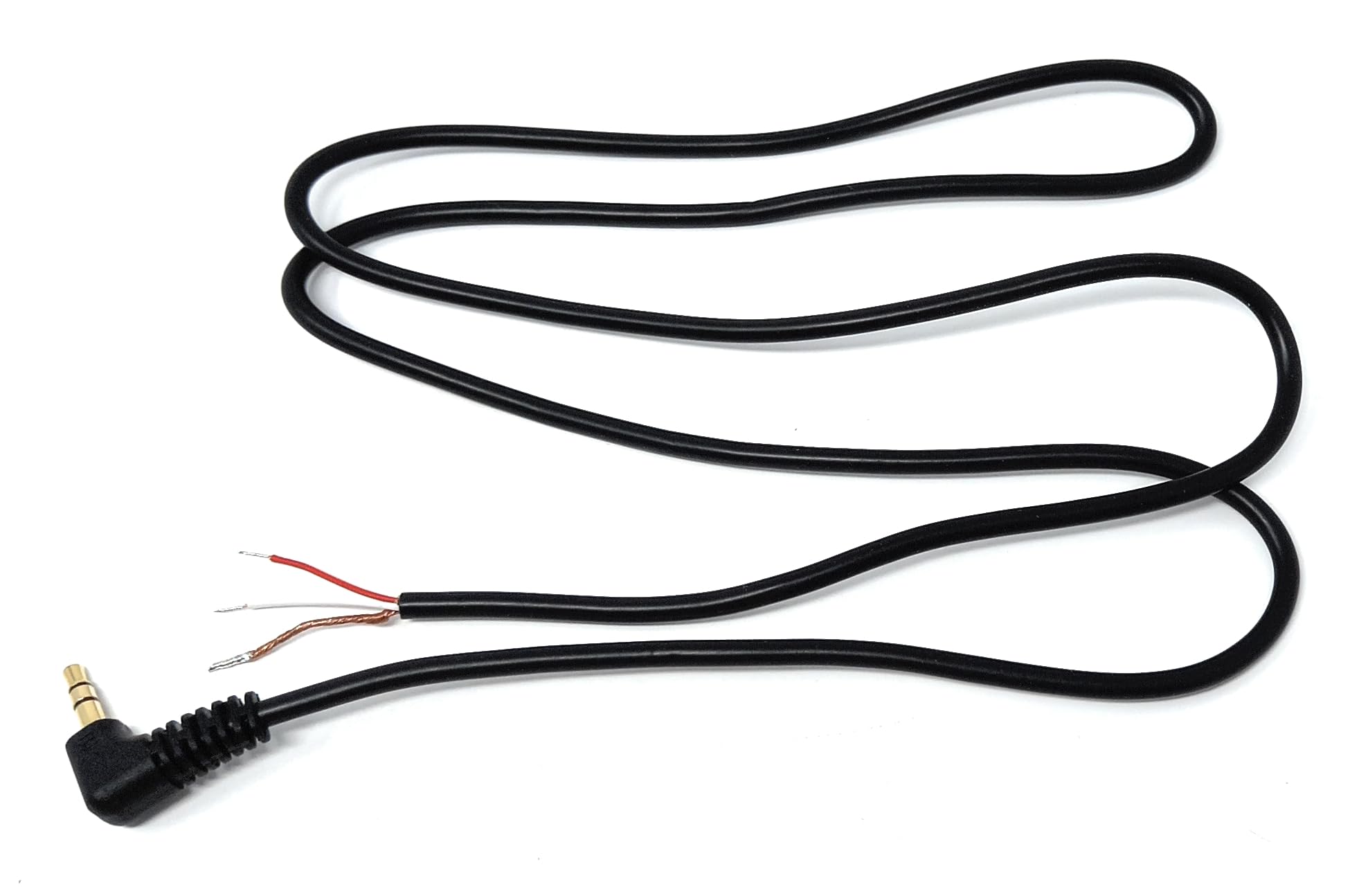 DRUT 3.5mm Stereo AUX Jack Plug to 3 Pole Solder Bare Wire