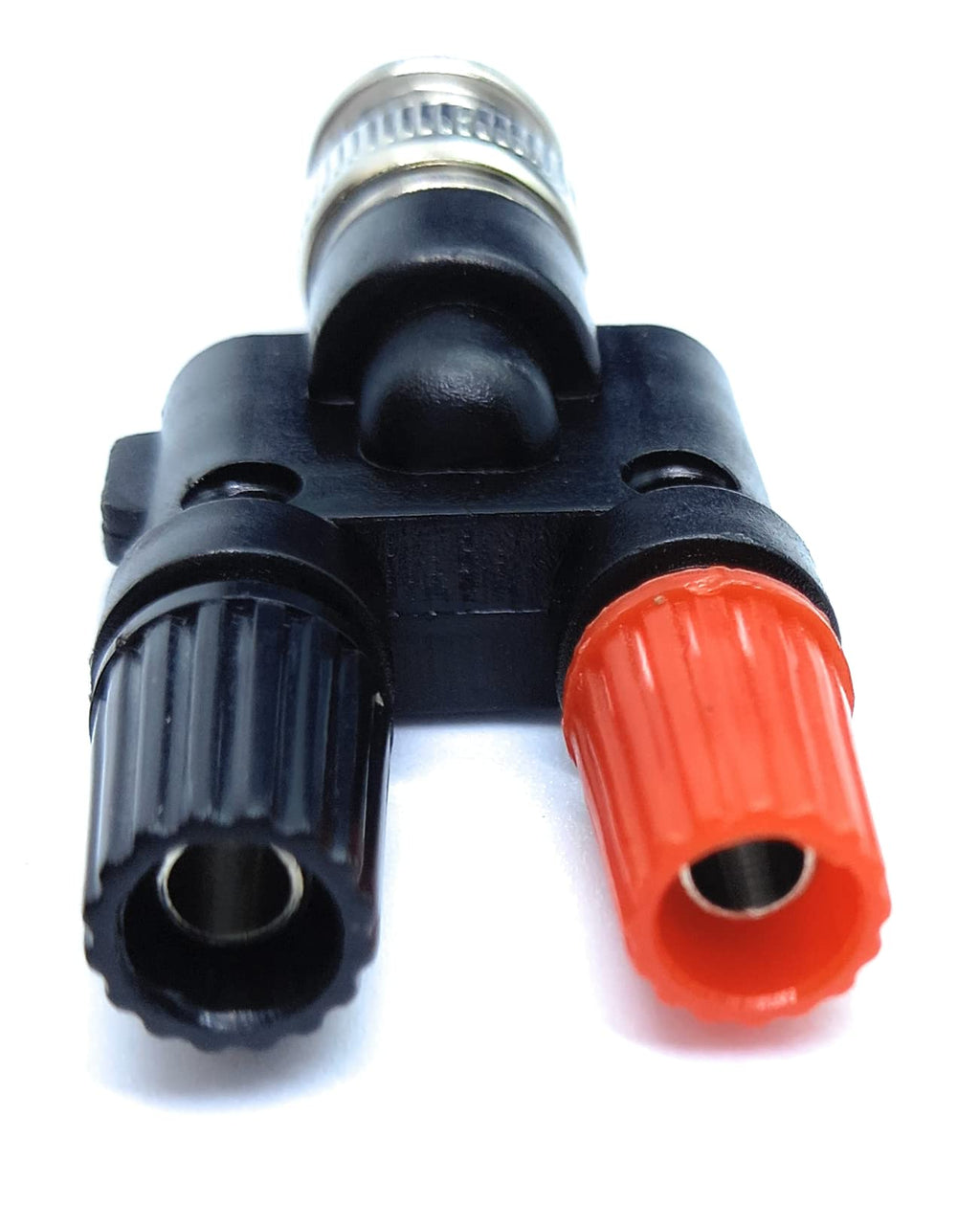 DRUT BNC Male to 2 x Banana Female Socket Binding Post RF Coax Splitter Adapter Connector