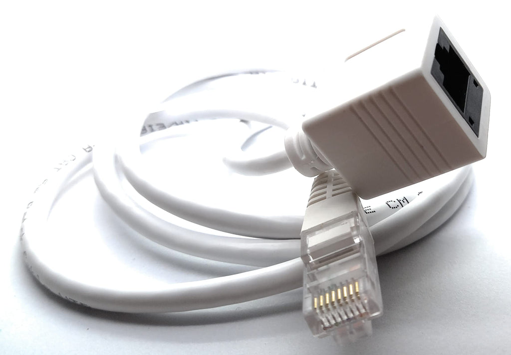 DRUT Cat5e Ethernet Extension Cable - RJ45 UTP Male to Female Network Patch Lead for Internet, LAN, and Computer Connections