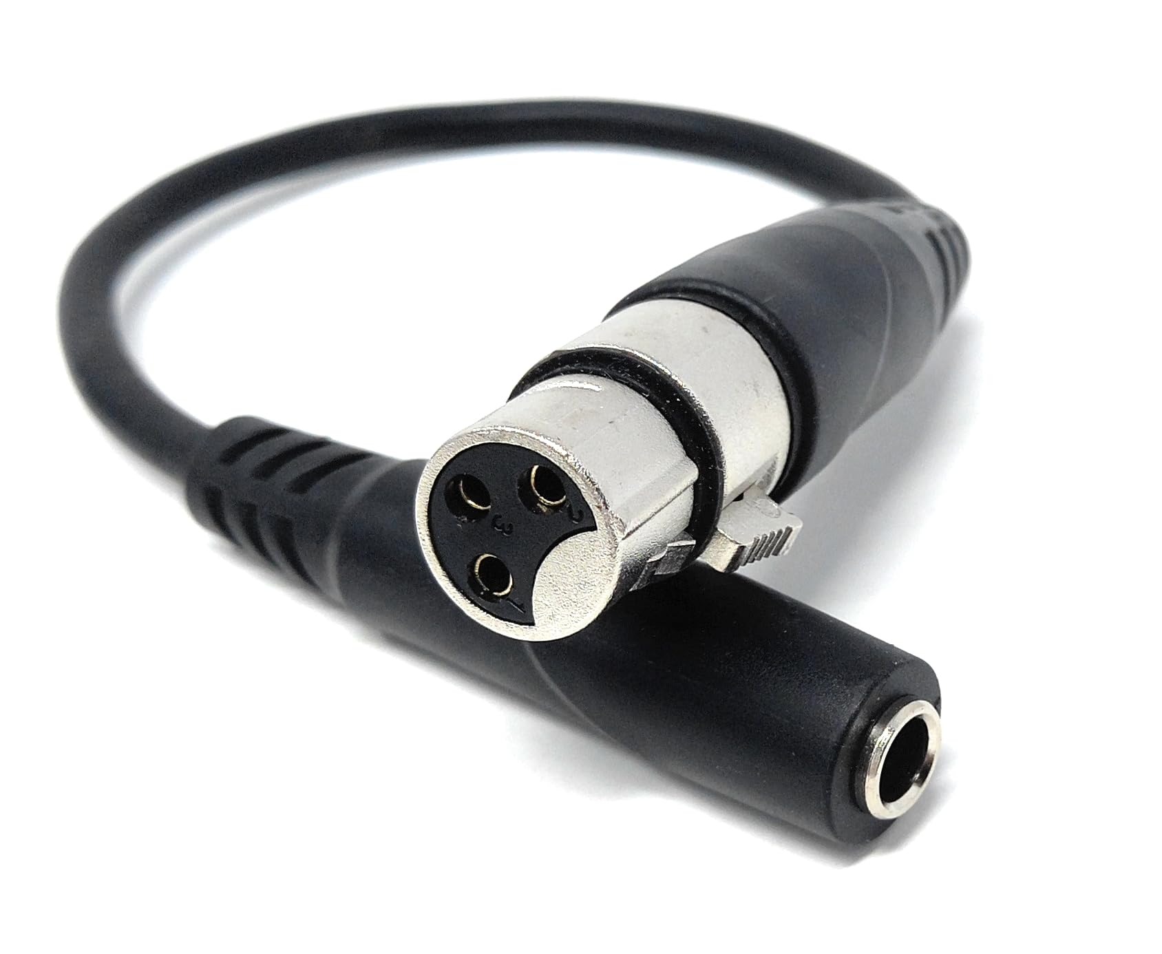 6.35mm (1/4") Stereo Jack Socket to 3-Pin XLR Female Adapter Cable – Audio Converter for Mixers, Controllers, DJ & Pro Sound Equipment