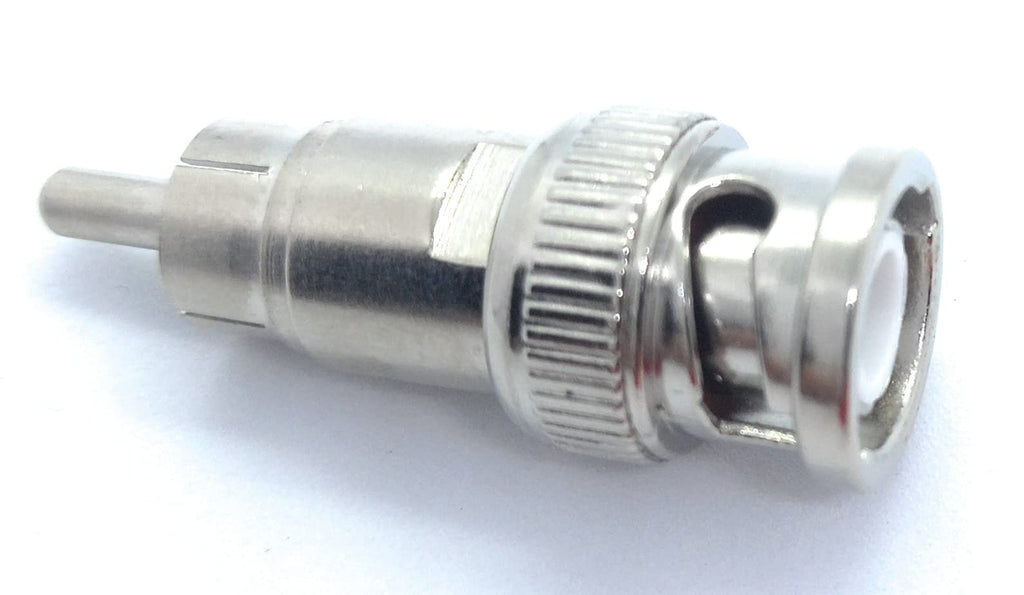 DRUT BNC Male to RCA Phono Male Plug Connector CCTV Camera Cable Video Adapter