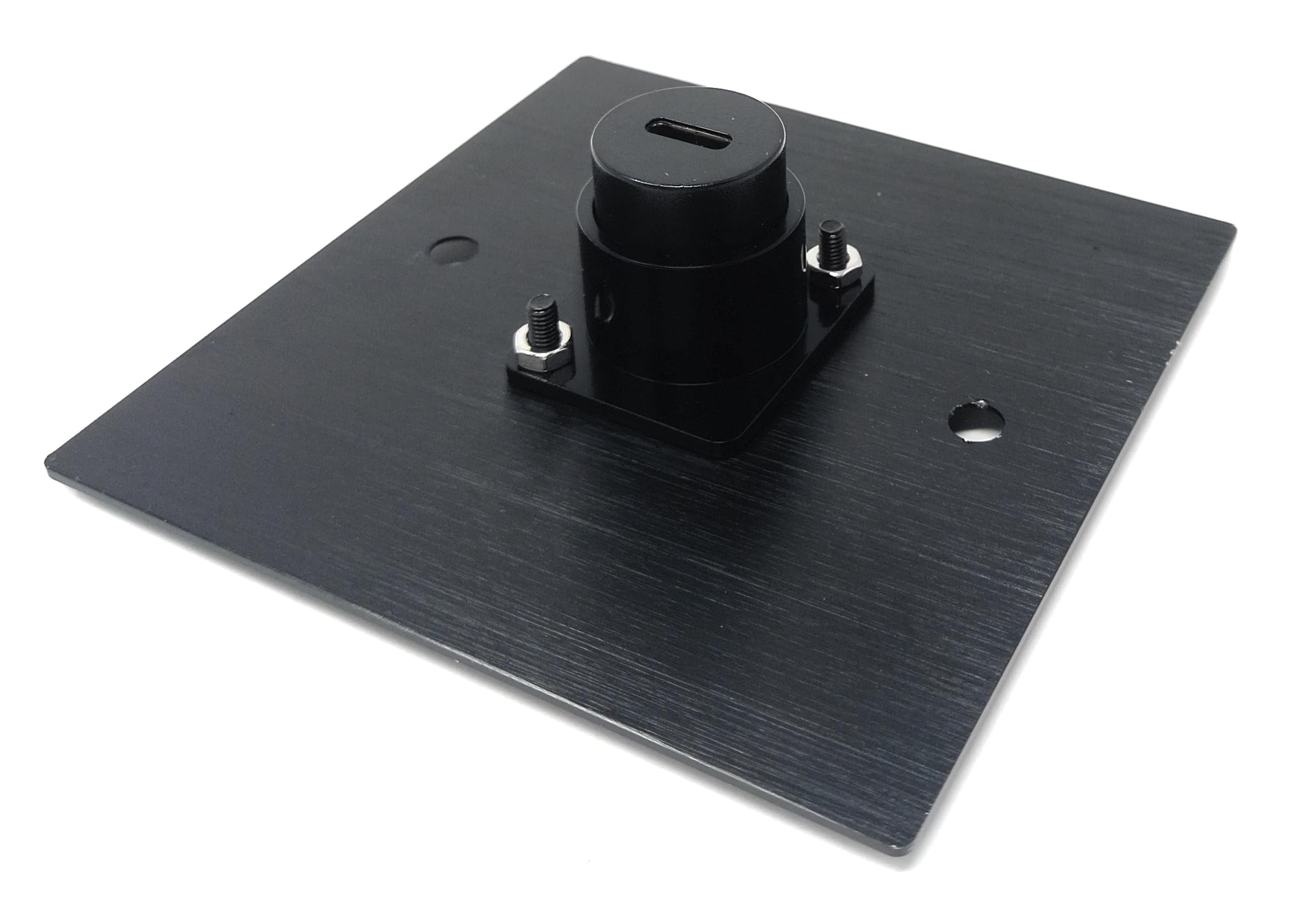 Brushed Aluminium Single USB-C Socket Feedthrough D-Series Outlet Wall Faceplate – Durable Metal Plate with Screws Included
