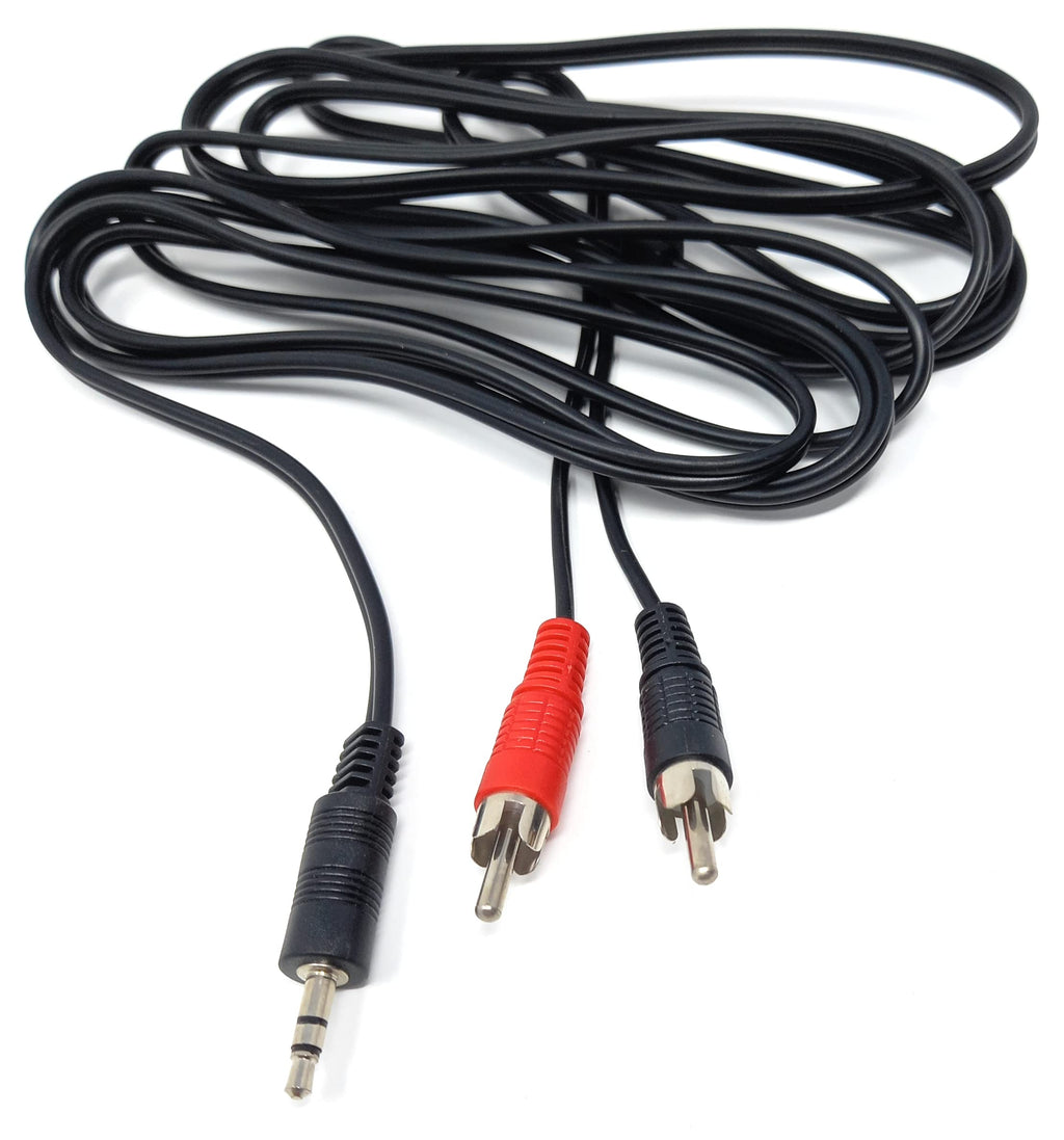 DRUT 3.5mm to Twin RCA Stereo Aux Phono Audio Cable Mini Jack Lead Cord Y Splitter Headphone Cord RCA Y Splitter Adapter