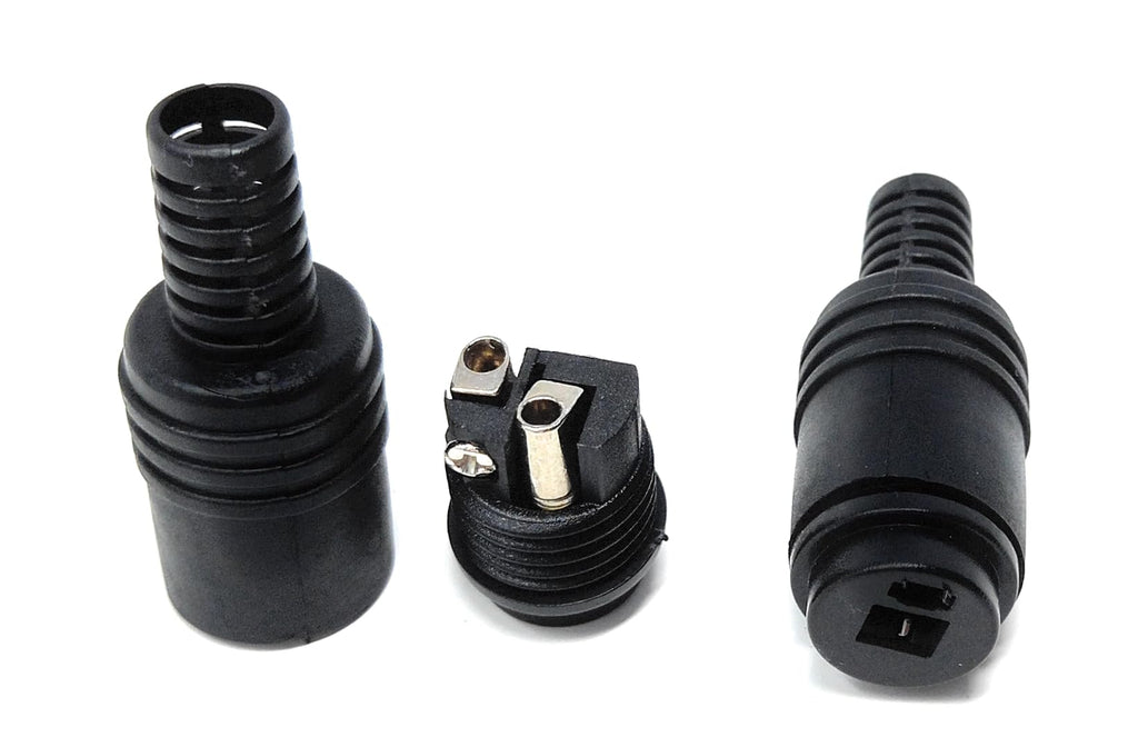 DRUT 2 Pin Speaker DIN Socket Female HiFi Connectors, Screw Terminals, Cable Adapter