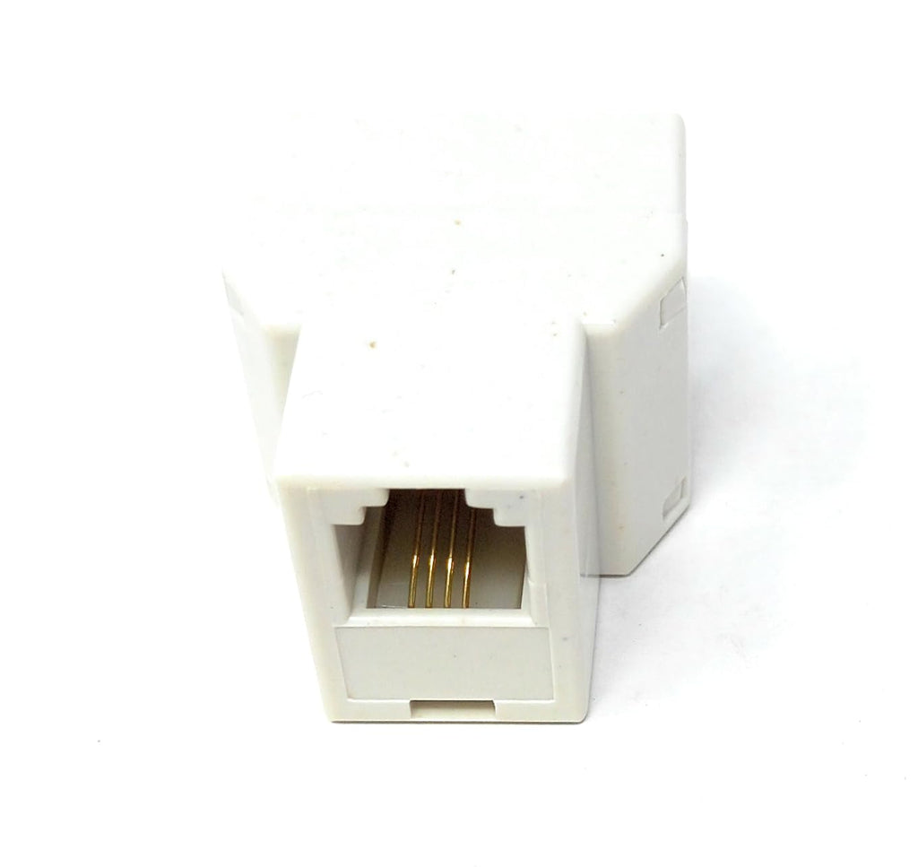 RJ11 Telephone Splitter Cable – 1 to 2 RJ11 Y Adapter with 6P4C Plug, Line Expansion Cord for Landline Phone, Fax Machine, Modem, DSL