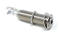 DRUT 6.35mm 1/4'' TS Mono Panel Chassis Output Jack Socket Adapter for Electric/Bass Guitar, Music Instruments, Soldering Terminal Ends
