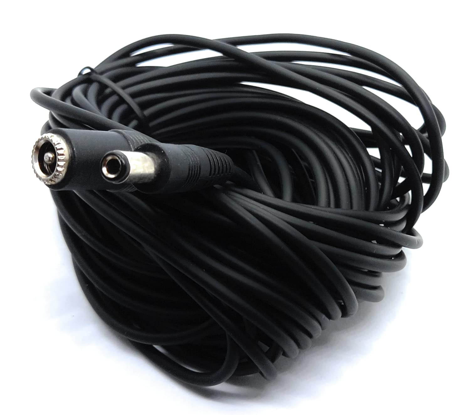 DRUT 2.5mm x 5.5mm Male to Female Power DC Connector Extension Cable Lead for CCTV Cameras, LED Lights