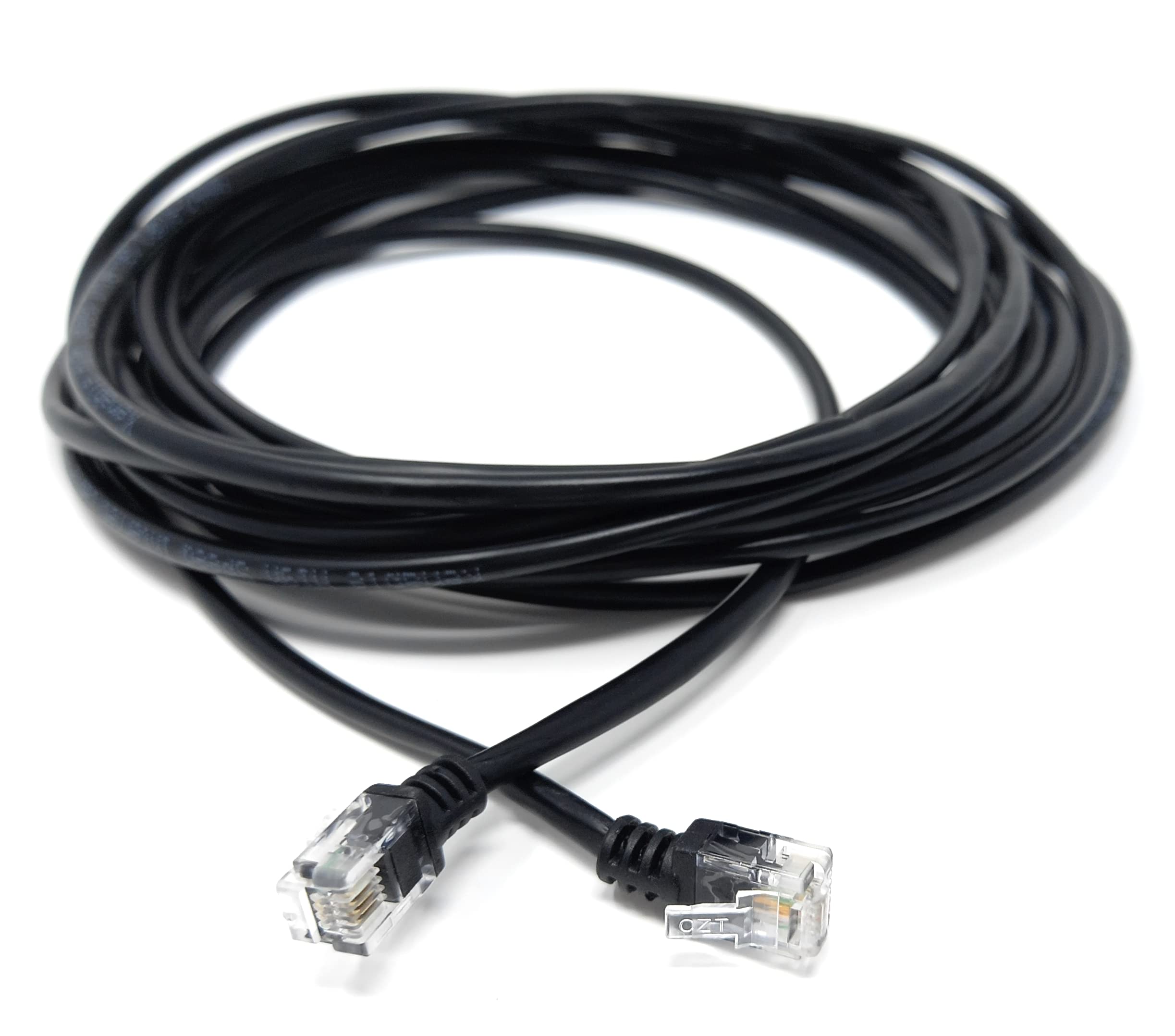 RJ11 to RJ11 ADSL 2 High Speed Broadband Modem Telephone Cable Transmits Data Up to 100 Mbits/sec, 26 AWG Supports Analogue or Digital (DSL/ISDN) Applications